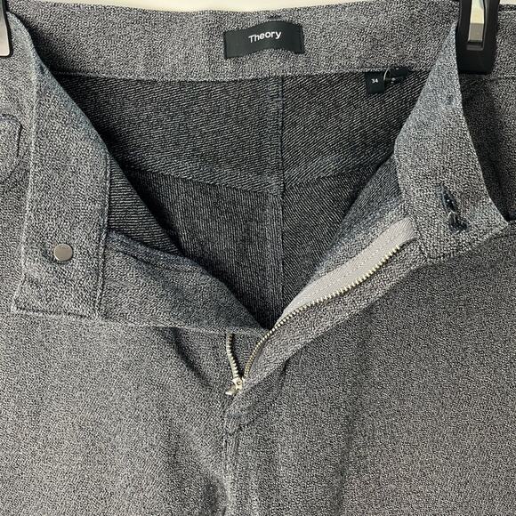 Theory Men's Grey Cotton Professional Slacks Work Pants Trousers - Picture 6 of 11
